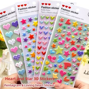 DAXIANTONGXIN | Colorful Heart Star Stickers