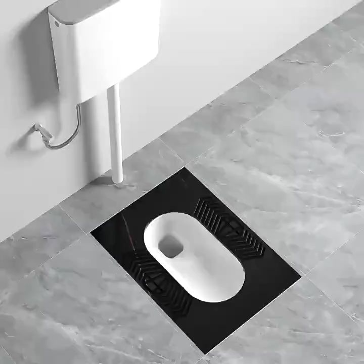 1Set + Energy Saving Water Tank Wc Jongkok Bahan Keramik Warna Putih