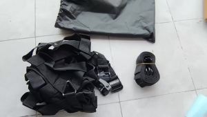 Car Trunk Rooftop Heavy Cargo Net Mesh with 4 Fixed Belt for Truck Trailer Dumpster Luggage Extend Covers