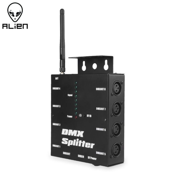 ALIEN 8 Way Wireless DMX 512 3-Pin Isolated Splitter Amplifier with ...