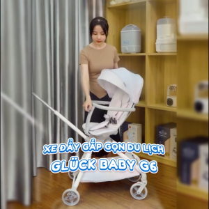 Xe Đẩy 2 Chiều khung nhôm chắc chắn Gluck Baby G6 Xe Đẩy 2 Chiều Cho Bé từ 6 tháng đến 6 tuổi - Bảo Hành Chính Hãng 12 Tháng