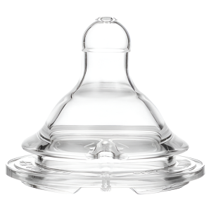 Chuchubaby Original Silicone Nipple Wide Mouth Cross Hole Universal Baby Feeding Tube Suitable for Ages 1-3 Years Old