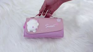 Kotak Pensil Dekompresi Perempuan Lucu Lembut Lucu Anak-anak Siswa Sekolah Dasar Berkapasitas Besar Dengan Dekompresi