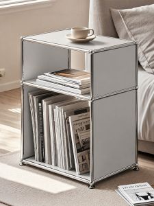 ALEDAN | Stainless Steel Bedside Table Storage Shelf