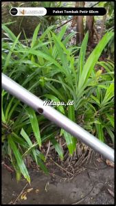 Satu set tombak penangkal petir 60cm pipa support 60cm sok drat teflon anti petir rumah siap pasang