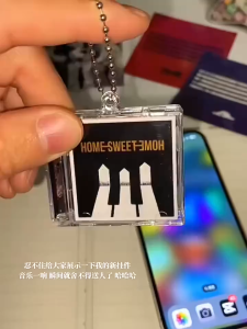 Steve Mini CD Box Album Record Pendant Keychain
