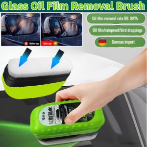 Glass Oil Film Removal Brush Windshield Oil Film Remover  Sponge Wipe Removal Tools