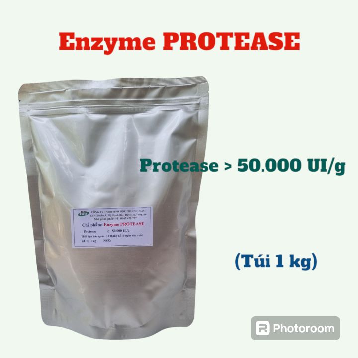 Enzyme Protease| Chuyên phân giải protein| Sản phẩm phục vụ trong chăn nuôi| (gói 1 ký)