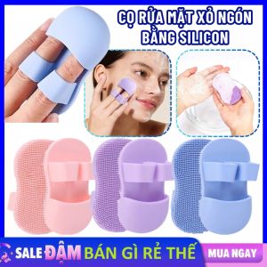 Bàn Chải Silicone Xỏ Ngón Rửa Mặt Tẩy Tế Bào Chết Loại Bỏ Mụn Đầu Đen - Cọ Rửa Mặt Massage Cao Cấp - Miếng Cọ Rửa Mặt Bàn Chải Mát Xa Mũi Xỏ Ngón Làm Sạch Sâu Lỗ Chân Lông Tiện Dụng