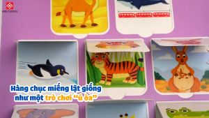 Sách Lật Mở Tương Tác Lift-The-Flap Thế Giới Động Vật và Bé Học Cách Yêu Thương - Cho trẻ từ 0 - 6 tuổi - Đinh Tị