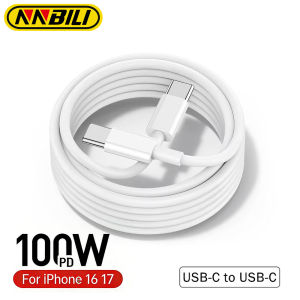 NNBILI 100W USB-C to USB-C Fast Charging PD Cable for iPhone 16 17 Pro iPad Macbook Huawei Mate 60 Samsung Type C to Type C Cord