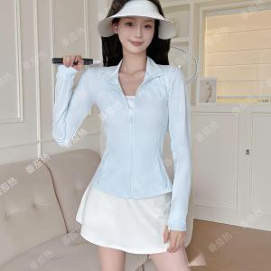 Áo Chống Nắng Ice Silk Cổ Đứng Cho Nữ Mùa Hè Thể Thao Yoga UPF50+ Chống Nắng Mỏng Nhanh Khô Thiết Kế Ban Đầu Thường