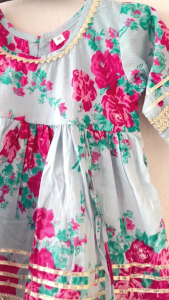 floral design girls sharara set-Girls ethnic wear-readystock in SG