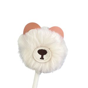 Cute Bear Furry Neutral Pen Student Lovely Ball Pen Warm Endearing Baby Plush Pen Creative Cartoon Bear Fluffy Writing Tool