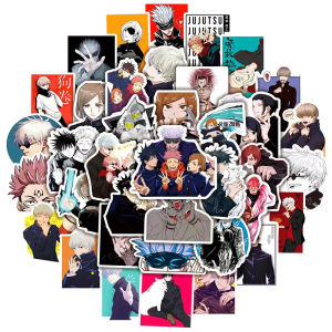 Bandai | Bộ Nhãn Dán Anime Jujutsu Kaisen - Itadori Yuji & Satoru Gojo Hoạt Hình Graffiti Đề Can Cho Laptop Ván Trượt Chống Thấm Nước Thiết Kế Thoáng Mát