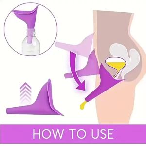 Emergency Travel Female Urinal Funnel with Storage Box for Women Outdoor Camping Car Trips Festivals - Portable Female Urinal