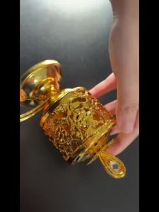 Bếp Xông Hương Mạ Điện Kiểu Dáng Ấm Đun Nước Cầm Tay Trang Trí Nhà Cửa Phong Cách Trung Đông
