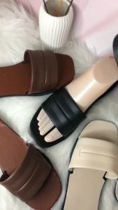 Korean fashion one strap slipper simple casual slipper for women 328#