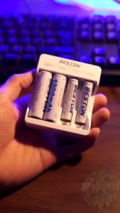 Bộ Sạc Pin 1.2V AA AAA Thông Minh Beston C9009 Tự ngắt khi đầy pin remode pin đồng hồcân điện tử