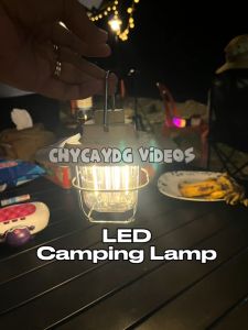 LED Hanging Lantern Vintage Portable Hanging Tent Lamp Stepless Dimming Waterproof IPX4 Rechargeable for Outdoors for Hiking Camp