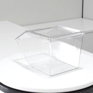 8PCS Coffee Tea Bag Snack Acrylic Organizer Candy Organizer With Cover Rack Desktop Storage Box