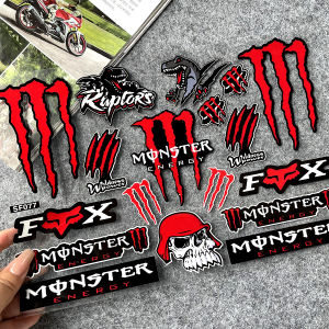 Reflective Red Monster Sticker Motorcycle Helmet Body Decal: Essential Motorcycle Accessories