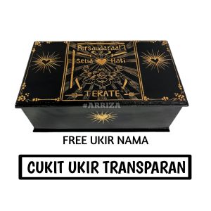 KOTAK MORI PSHT KAYU JATI UKIR WARNA LOGO BET LOVE (FREE UKIR NAMA) TEMPAT PENYIMPANAN SABUK MORI PENCAK SILAT SETIA HATI TERATE 1922