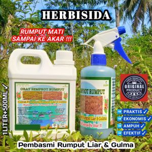 Cairan Pembasmi Rumput Liar & Gulma/Herbisida 1liter+500ml/Rumput Mati Sampai Akar