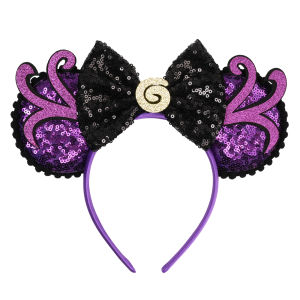 Herocross | New Ursula Ear Headband For Adults Kids Cosplay Halloween Hairband Women Girls Ghost Bows Party DIY Hair Accessories