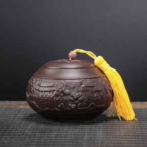 Hộp Đựng Trà Bằng Gốm Sứ Nửa Cân Hộp Đựng Trà Puer Hộp Đựng Trà Di Động Hộp Đựng Trà Kín Hộp Đựng Trà Gia Dụng Hộp Đựng Trà Cổ Điển