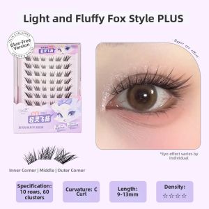 LuckFavor | No Glue Self Adhesive False Eyelashes Single Clusters