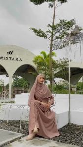 Muslim Dress Gamis Terbaru Ariana Full Kancing Plus Tali