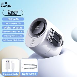 GUANQU | Clip-on Mini Portable Handheld Fan USB Charging
