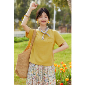 Loose and Slender Pure Cotton Spring New T-shirt