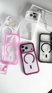 For Magsafe Transparent Phone Case For iPhone 18 17 16 15 14 Pro Max Shockproof Magnetic Wireless Charging Hard PC Back Cover
