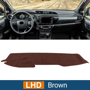For Toyota Hilux SR5 4X4 REVO 2015 2016 2017 2018 2019 2020 2021 2022 2023 Car Dashboard Sun Shade Cover Non-Slip Mat