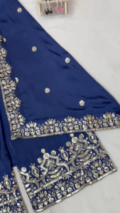 [PRE-ORDER 15 DAYS] READYMADE Premium INDOWESTERN PLAZO CHOLI SET {ETA:2026-12-31}