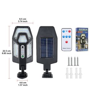 Super Bright Outdoor Solar Lamp 1000W Ultra Powerful Solar Outdoor with Motion Sensor Waterproof Wall Street Spotlights Garden