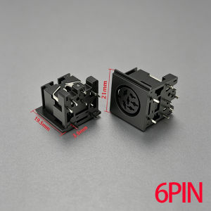 2-10PCS Large S Terminal Socket PS2 Terminal Female Socket 3/4/5/6/8P/Core DIN Interface Keyboard and Mouse Plug