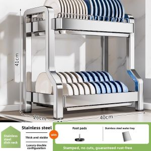 B&W | Kitchen Multipurpose Organizer Dish Rack