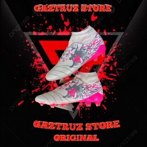 TERBARU!!SEPATU BOLA GASTRUZ NAGA PINK PUTIH//Sepatu bola naga putih