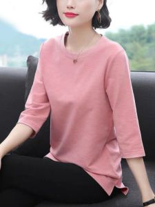 QIAOXIZI | Summer Loose-Fitting T-Shirt for Women with 7/8 Sleeves