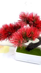 Ornamen Tanaman Bonsai Kode 60 Tanaman Buatan Pohon Pinus Bunga Plastik Dekorasi Rumah Flower Artificial Pot Bunga Hias PST