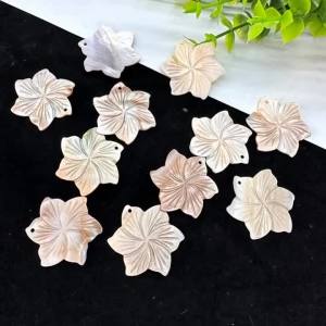 10Pcs DIY Loose Small Pendant Freshwater Shell Flower Pendant For Jewelry Making DIY Necklace Earrings Accessory