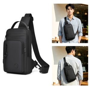 MENSPE Mens Shoulder Bag Crossbody Bag Waterproof Film Bag Sports Bag Casual Bag Street Bag Phone Bag Messenger Bag Versatile Fashion Travel Bag Business Bag