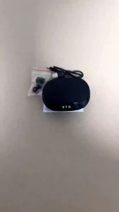 TWS Hitam Speaker Mini Nirkabel Telinga Terbuka Bluetooth 5.3 Earphone Klip Telinga Headphone Konduksi Tulang Kecil dengan Mikrofon IPX5 Headphone Tahan Air untuk Latihan Gym Lari Olahraga