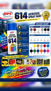 DPI 614 AEROSOL SPRAY QUICK DRYING HI-BUILD LACQUER 400ML