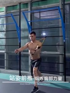 New Power Resistance Band 11 Pcs Set Tali Tarik Karet Gym Yoga Fitness Alat Olahraga Chest Shoulder