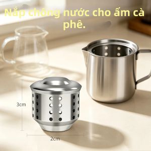 1PC Thép Không Gỉ Chống Bắn Nước Nắp Van Cho Moka Pot Stovetop Espresso Nhôm Cà Phê Phụ Kiện Đa Năng
