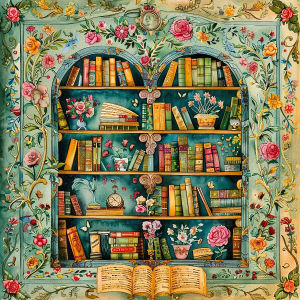 Huacan Full Square Round Drill Diamond Painting Bookshelf Diamond Mosaic Flower Art Decorative Paintings